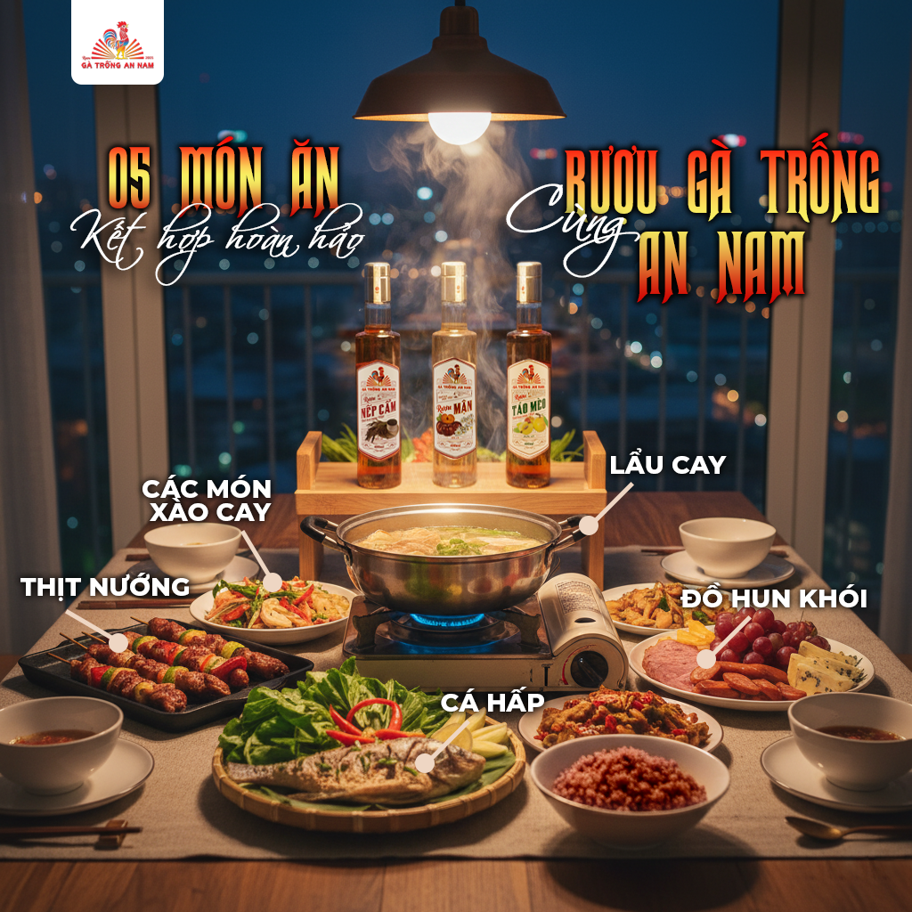 5 Perfect Food Pairings with An Nam Rooster Liqueur on Cold Days