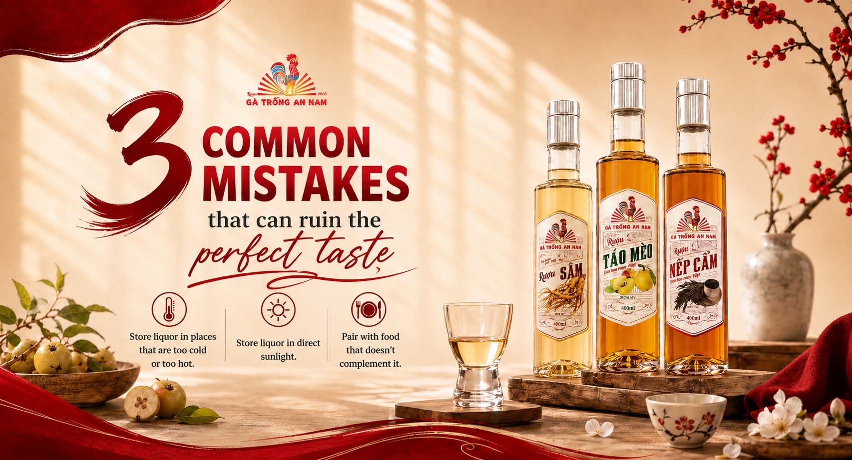 3 Common Mistakes that can tuin the Perfect Taste of Spirits